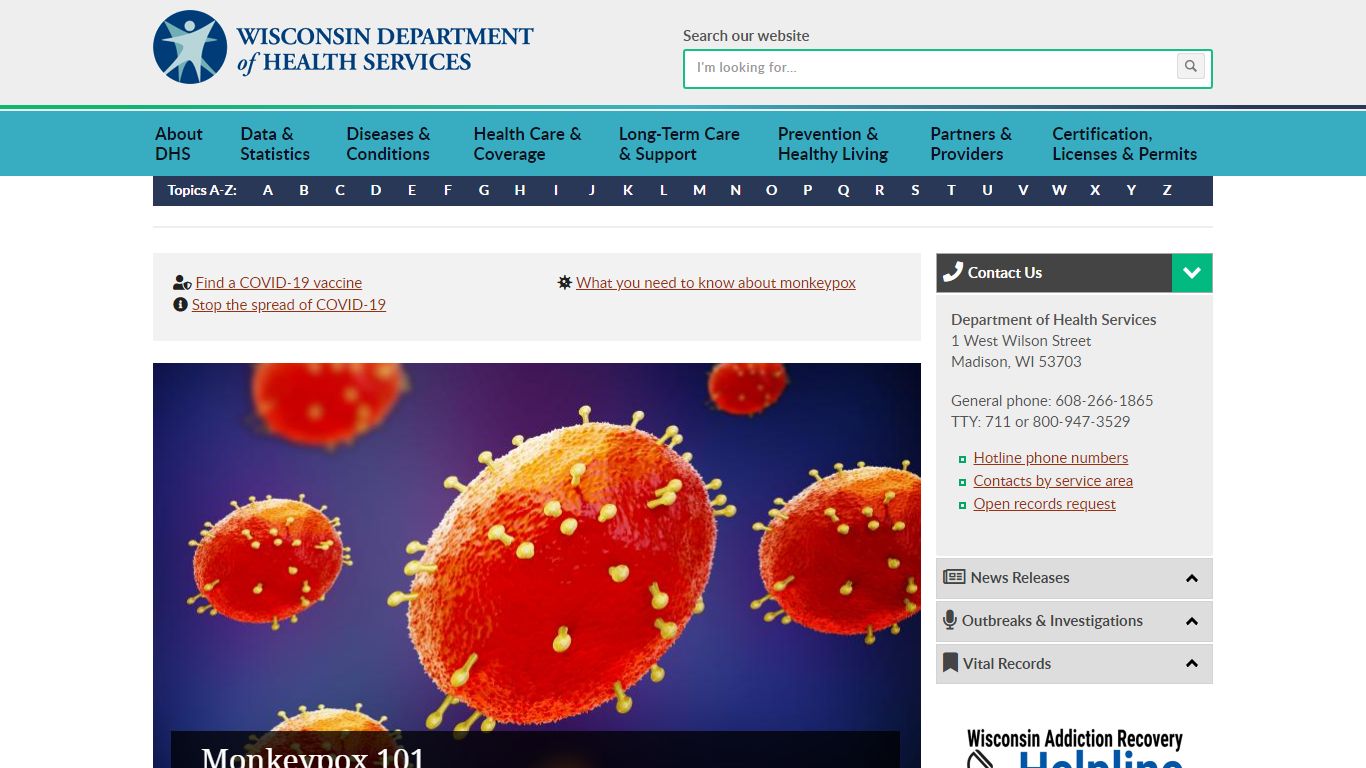 COVID-19: Wisconsin Summary Data - Wisconsin Department of Health Services